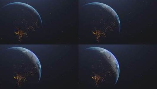 蓝色地球背景高清在线视频素材下载