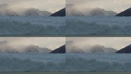 航拍北极冰川高清在线视频素材下载
