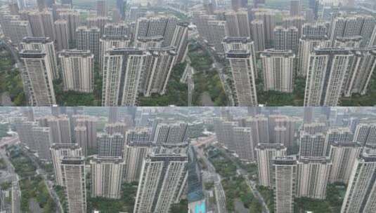 广州珠江沿岸豪宅航拍高清在线视频素材下载