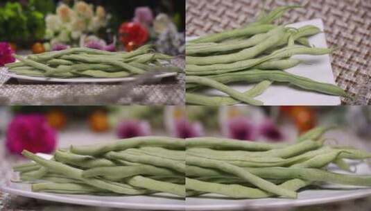 【镜头合集】蔬菜粗纤维扁豆高清在线视频素材下载