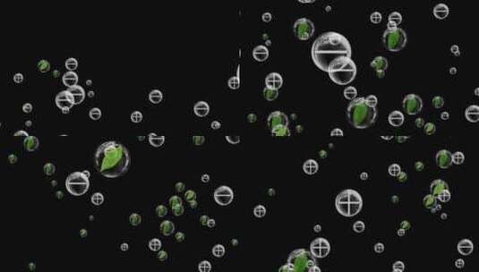 清新泡泡正负离子粒子动画素材高清在线视频素材下载