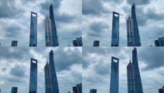 上海三件套延时摄影高清在线视频素材下载