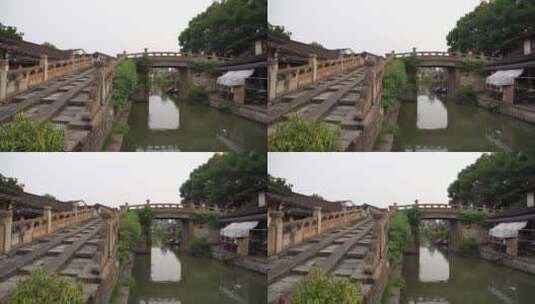 绍兴八字桥江南水乡4K实拍视频高清在线视频素材下载