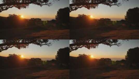 夕阳西下高清在线视频素材下载