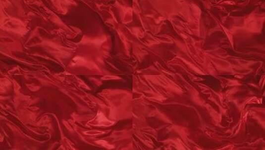 红色系丝绸织物飘动 (9)高清在线视频素材下载