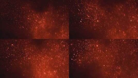 燃烧的熔岩颗粒在空气中跳跃高清在线视频素材下载