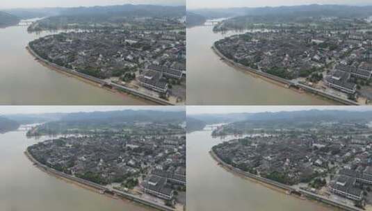 航拍湖南黔阳古城4A景区高清在线视频素材下载