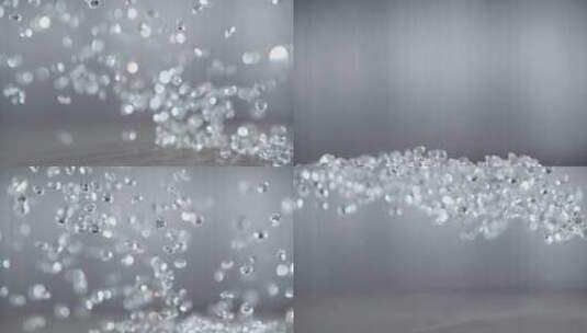 不断落下的钻石雨高清在线视频素材下载