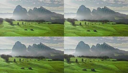 日出时的阿尔卑斯山高清在线视频素材下载