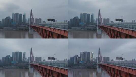 4k延时重庆嘉陵江大桥日转夜高清在线视频素材下载