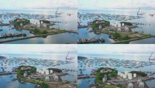 广东省阳江市海陵岛闸坡国家级中心渔港高清在线视频素材下载