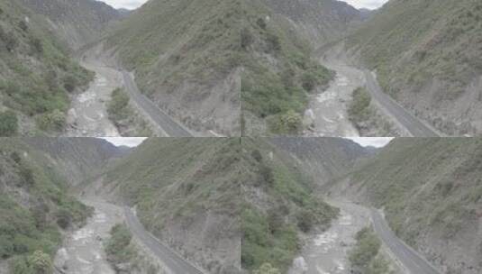 20200620 西藏盐井 公路318 悬崖村落 4k _0963高清在线视频素材下载