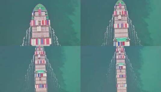 港口码头货轮高清在线视频素材下载