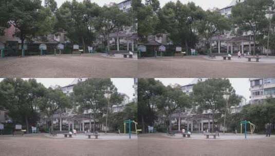 潍坊社区公园高清在线视频素材下载