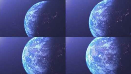 太空 地球 蓝色星球高清在线视频素材下载