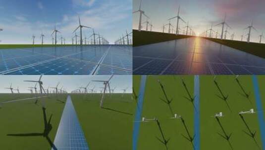 绿色能源清洁能源太阳能发电视频高清在线视频素材下载
