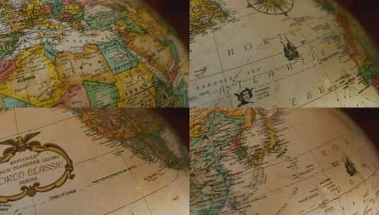 全世界的老地图旧版高清在线视频素材下载