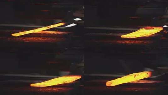 铁匠铺打铁千锤百炼升格慢镜头高清在线视频素材下载