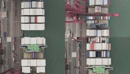 国际贸易 港口 集装箱高清在线视频素材下载
