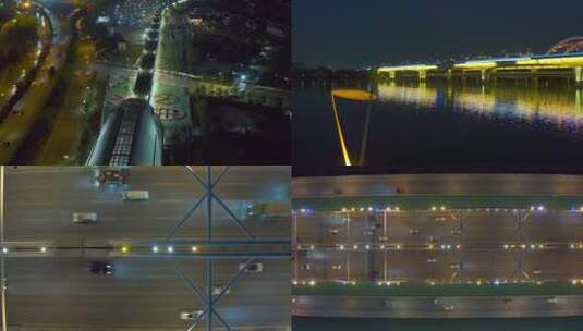 合集_地铁站浐灞大桥4K航拍高清在线视频素材下载