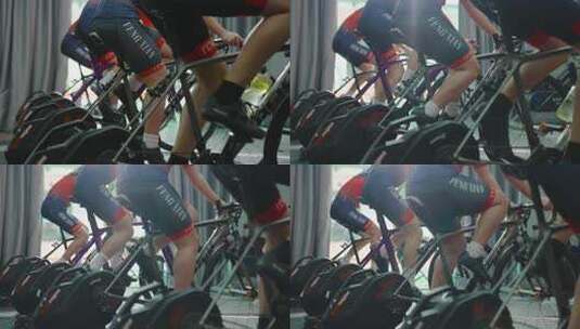 竞速自行车训练高清在线视频素材下载