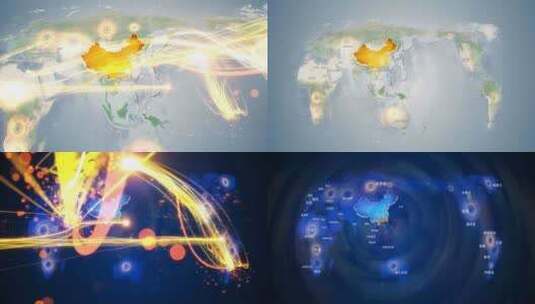 河源东源县地图辐射到世界覆盖全球 7高清在线视频素材下载