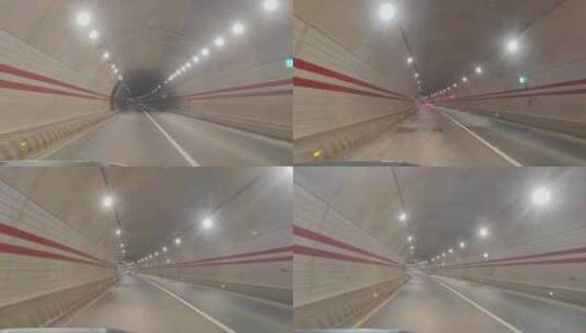 自驾游四川甘孜雅康高速二郎山隧道高清在线视频素材下载