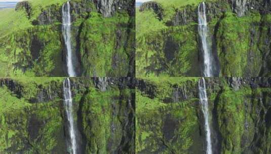 瀑布冰岛景观高清在线视频素材下载