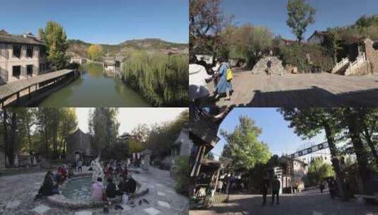 北京古北水镇延时拍摄高清在线视频素材下载