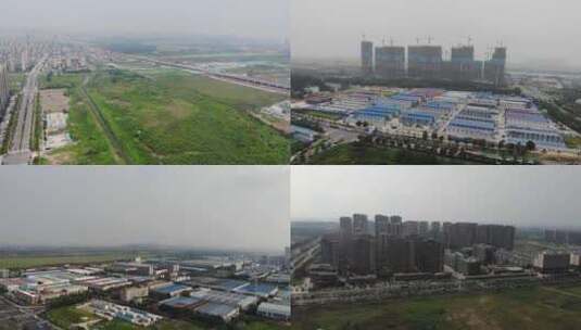 南京溧水 建设 溧水航拍高清在线视频素材下载