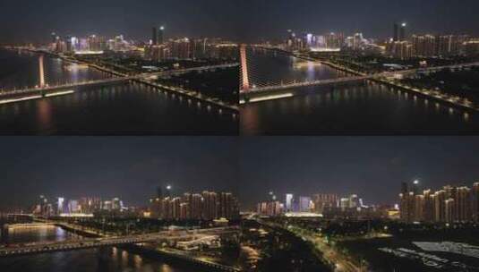 杭州奥体夜景高清在线视频素材下载