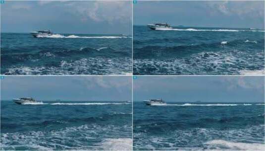 泰国 彩虹 海水 游艇 飞艇 海岸高清在线视频素材下载