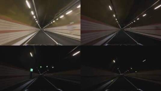 汽车经过隧道高清在线视频素材下载