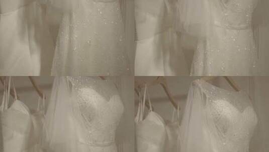 结婚婚纱礼服高清在线视频素材下载