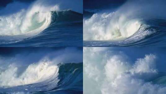 海浪浪花巨浪浪潮6高清在线视频素材下载