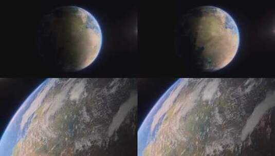 星球太空地球宇宙未来殖民地球进程高清在线视频素材下载