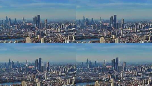 南京金鹰世界城市风光建筑航拍高清在线视频素材下载