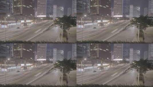 香港马路交通延时高清在线视频素材下载