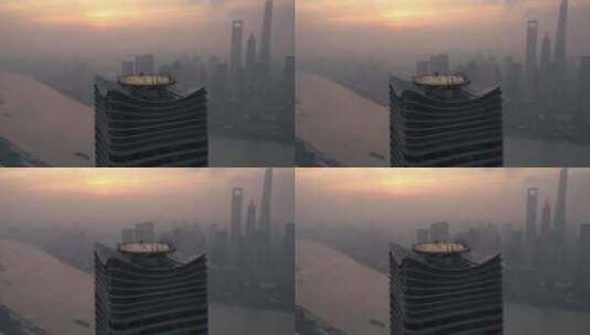 上海北外滩 城市风光航拍高清在线视频素材下载