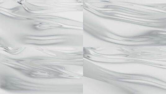 白色水面 丝滑流体 白色丝绸 布料 牛奶高清在线视频素材下载