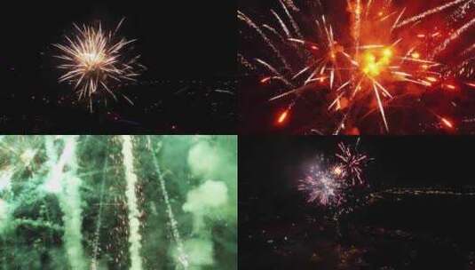 烟花庆祝新年烟花爆炸高清在线视频素材下载