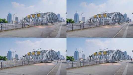 广州老桥海珠桥高清在线视频素材下载