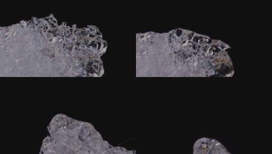 延时摄影冰雪消融冰块化开高清在线视频素材下载
