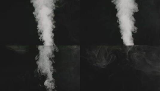 黑色背景烟雾效果高清在线视频素材下载