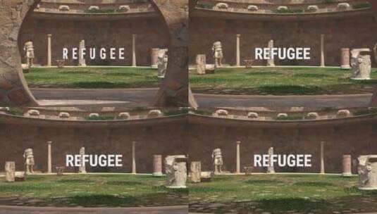 古代难民高清在线视频素材下载