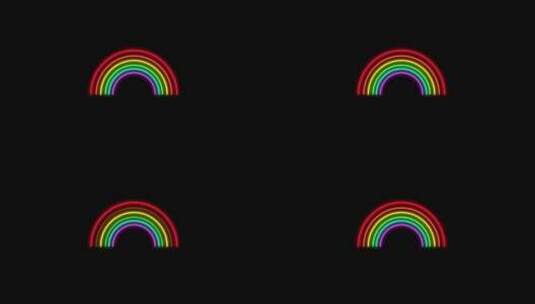 LGBTQ骄傲霓虹灯元素高清在线视频素材下载