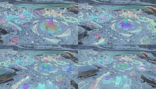 黑龙江哈尔滨冰雪大世界高清在线视频素材下载