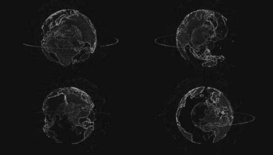 全息地球环V1高清在线视频素材下载