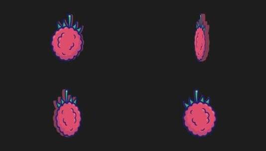 水果运动图形3d渲染高清在线视频素材下载