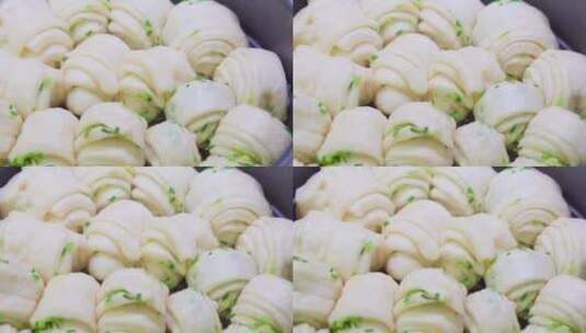 中国传统面食花卷高清在线视频素材下载